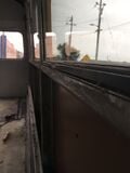 Step 10. Use angle grinder to smooth edges under the windows