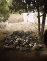 Fig 6: Here are all the rocks that were in the oven. They will be saved for filling the foundation.