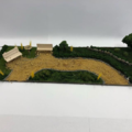 Miniature prototype of Six Rivers School hangout area. We learned that the clients and students loved the look and wanted more native landscaping and flowers.