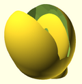 A rock-wall holder I designed in OpenSCAD with the shape of a clam