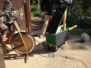 CCAT bike powered tools Bike that supplies electricity for power tools