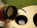 Figure 3: Picture of the venting connection and fan for the stage 2 lid.