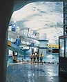 A swimming pool sits underground Helsinki.