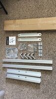 The components for the solar panel mount.