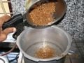 Preparation for cooking FOOD SUPPLEMENT. Add 75 gms (or required quantity) of long-wheat to 1/2 a ltr (or 6 times by volume)of pre-boiled water. (1:6 ratio by volume).