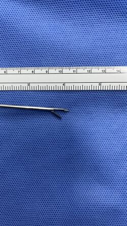 Laparoscopic hook scissors, view 1