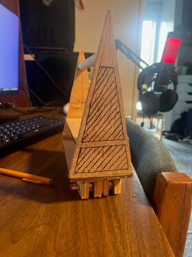 The first prototype for CCAT clothing rack.