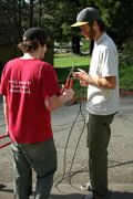 Cutting the cables to the appropriate size for installation