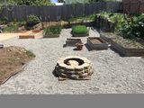 View from the back of the fire pit