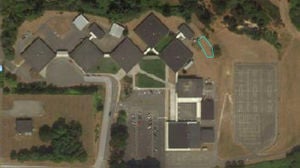 Figure-11: Location of Rainbow Walkway at Zane Middle School.