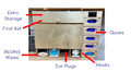 PPE management Personal protective equipment storage (PPE) solution with integrated eye protection UV sanitization cabinet