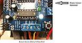 Remove the power jumper! Arduino and motor shield.
