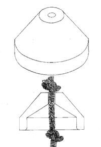 Rope pump piston