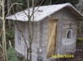 Example of a small papercrete shed