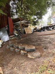 After the completion of the Tire Retaining wall