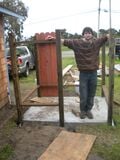 Max starting the fencing process