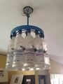 Upcycled Grey Goose light fixture
