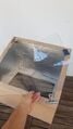 Cut two pieces of acetate, one for each box.