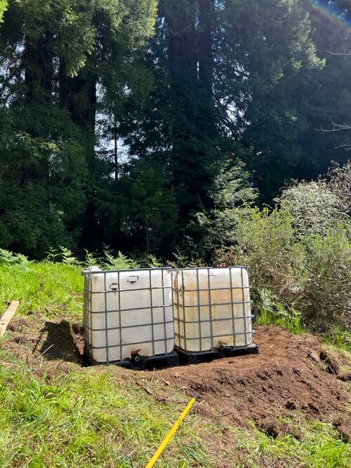 Storage Tanks moved to top of the hill