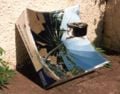 Parabolic Solar Cooker: Assembled by children using mathematical formulas. Example project: How to make a solar oven for kids (Locally Delicious)