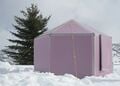 2" Hexayurt at a BSA Klondike in Utah. 2/6/2010