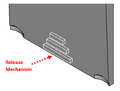 The releasing mechanism of slider and clip/sheath.