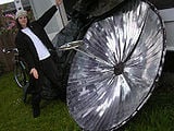 Aleiha's parabolic solar cooker Parabolic Solar Cooker