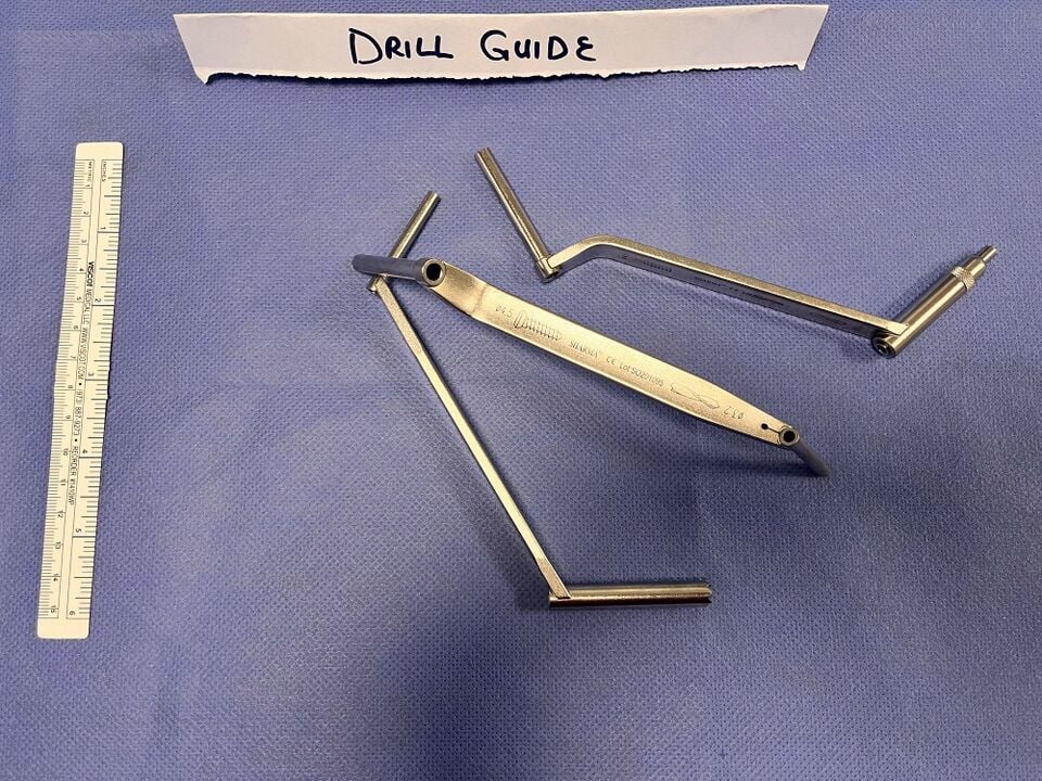 Drill guide, view 2