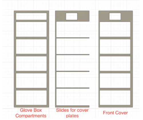 3d models for the Glove front cover.