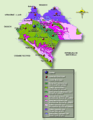 Map of climate zones in Chiapas, Mexico