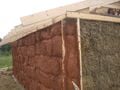 Fig 8: First layer of cob on side wall