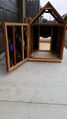Fig 4: Chicken Coop w/ backdoor open