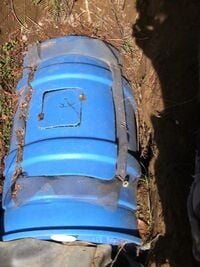 Figure 5 - Top view of the current FOG catcher. Photo by Ben Stern
