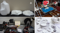 Life cycle analysis of distributed recycling of post-consumer high density polyethylene for 3-D printing filament