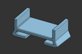 Stand to raise the lower side of the trough