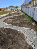 The site after planting is completed.