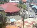 The aluminum roof of Morua Mai restaurant (red on the left) in Santo Domingo, DR is insulated with wood to provide a refreshing atmosphere in the interior with less need for fans. This aluminum roof is very resistant to the tropical weather.