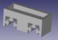 Top slide piece for mounting to parallel pieces of 8020