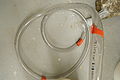 Fig 1: 2 pieces of 3/4”Inner Diameter Clear Plastic Tubing