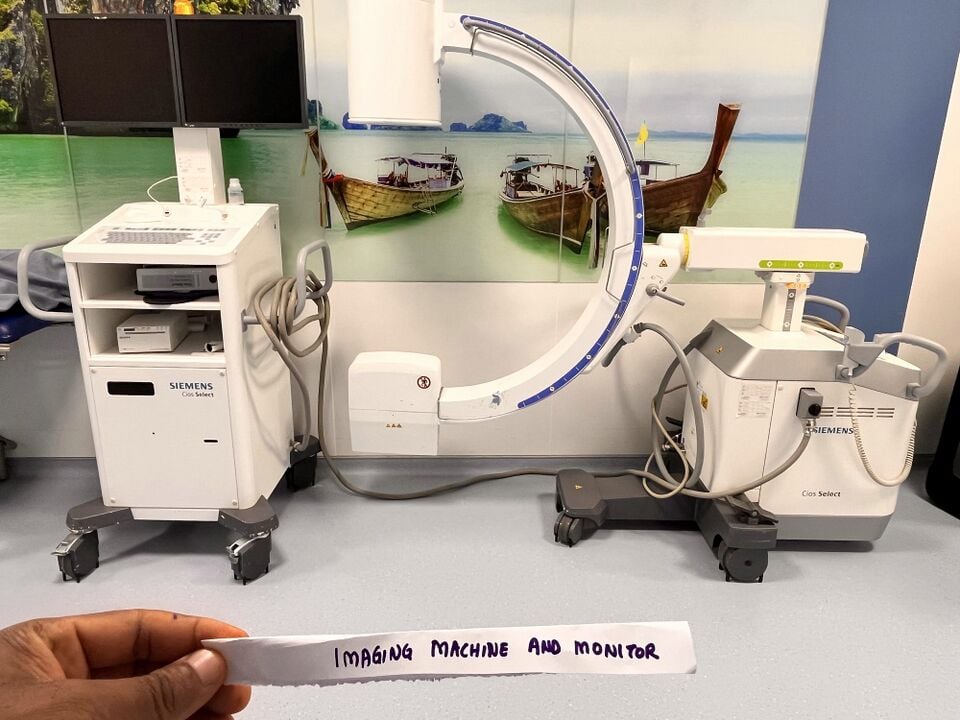 Imaging machine and monitor, view 1