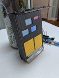 Initial educational faceplate prototype.
