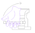 Fig. 3 : Outil d'étau d'établi dangereux.