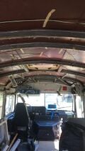 Step5a. Fiberglass ceiling insulation removed