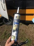 Step 5a. Use Paintable silicone caulk to seal all weld holes
