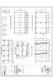 Type 01 classroom floor plan and structural sections drawings (in Spanish).