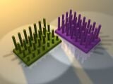 Peg rack test tube holder 1 cm