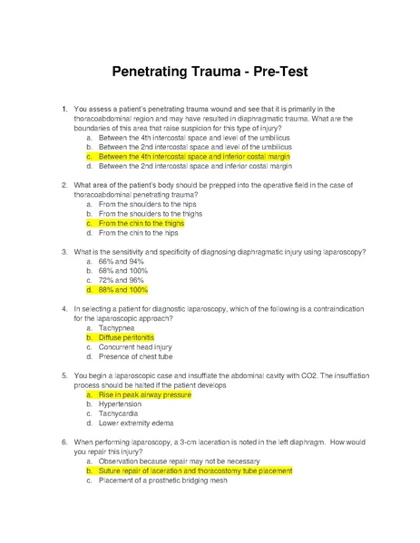File:Penetrating Trauma Pre Test.pdf