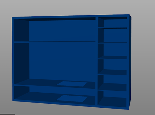 CAD for main cabinet for PPE storage cabinet