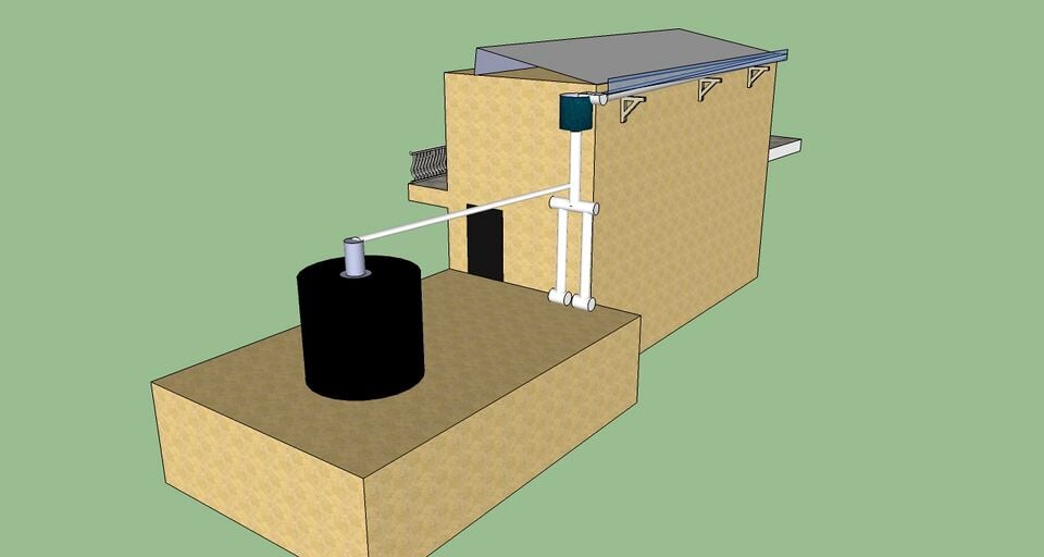 Google Sketchup of system: Alberto Jasso.
