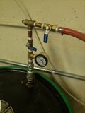 Fig. 3: Gas release mechanism for the barrel biodigester